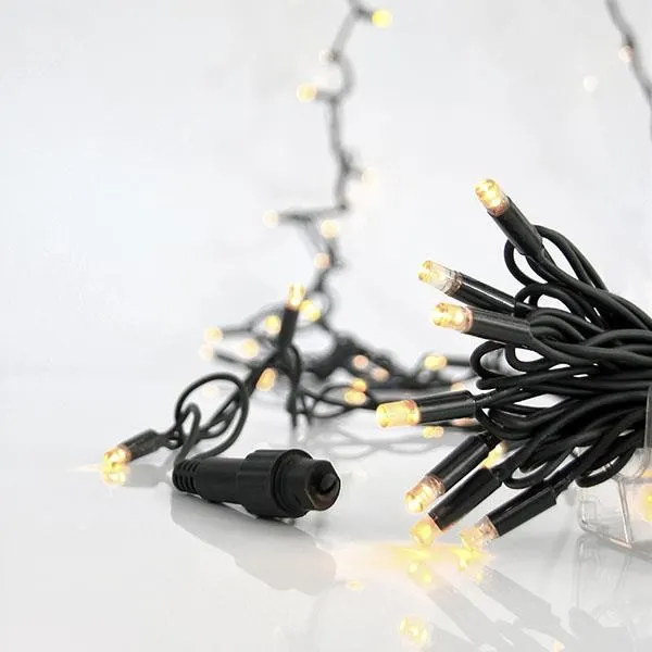 XMAS ΛΑΜΠΑΚΙ ΣΕΙΡΑ 100 LED 5mm ΜΕ ΚΑΛΥΜΜΑ 230V 3 ΕΠΕΚΤΑΣΕΙΣ ΕΩΣ 9 ΣΕΤ ΠΡΑΣΙΝΟ ΚΑΟΥΤΣΟΥΚ ΚΑΛΩΔΙΟ DAYLIGHT LED ANA 10cm ΠΑΡΟΧΗ 1.5cm ΙΡ65