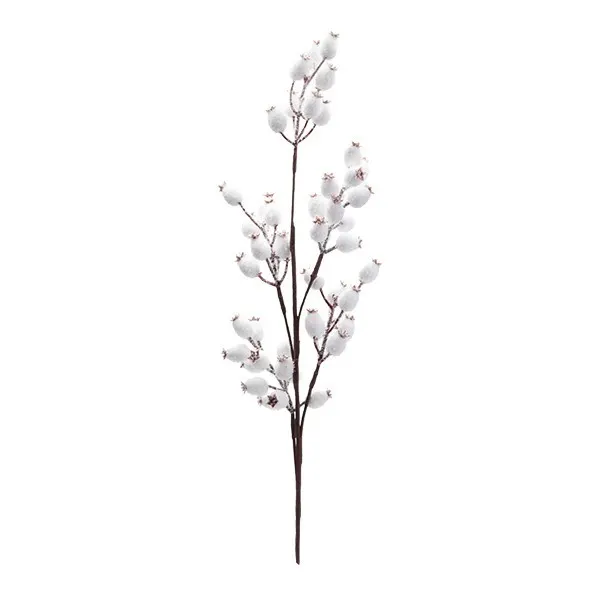 ΚΛΑΔΙ ΜΕ ΛΕΥΚΑ BERRIES, 67cm