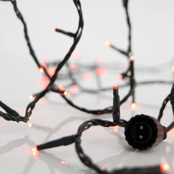 XMAS ΛΑΜΠΑΚΙ ΣΕΙΡΑ 100 LED 3mm 31V ΜΕΤΑΣΧΗΜΑΤΙΣΤΗ 4 ΕΠΕΚΤΑΣΕΙΣ ΕΩΣ 3 ΣΕΤ ΠΡΑΣΙΝΟ PVC ΚΑΛΩΔΙΟ ΚΟΚΚΙΝΟ LED ΑΝΑ 5cm ΠΑΡΟΧΗ 3m ΙΡ44