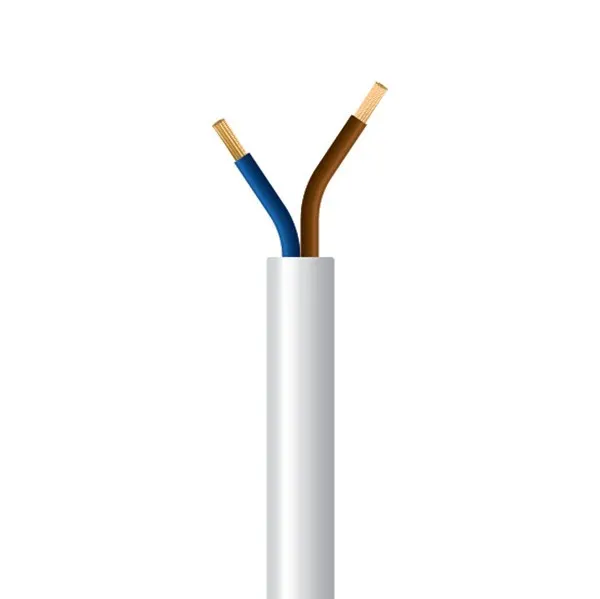 ΚΑΛΩΔΙΟ ΕΥΚΑΜΠΤΟ H05VV-F 2Χ1,5mm² ΛΕΥΚΟ (100m/Roll)