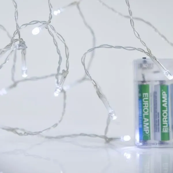 XMAS ΛΑΜΠΑΚΙ ΣΕΙΡΑ 20 LED 5mm ΜΠΑΤΑΡΙΑΣ 3AA ΜΕ ΧΡΟΝΟΔΙΑΚΟΠΤΗ ΠΡΑΣΙΝΟ PVC ΚΑΛΩΔΙΟ ΛΕΥΚΟ LED ΑΝΑ 10cm & ΠΑΡΟΧΗ 50cm IP20
