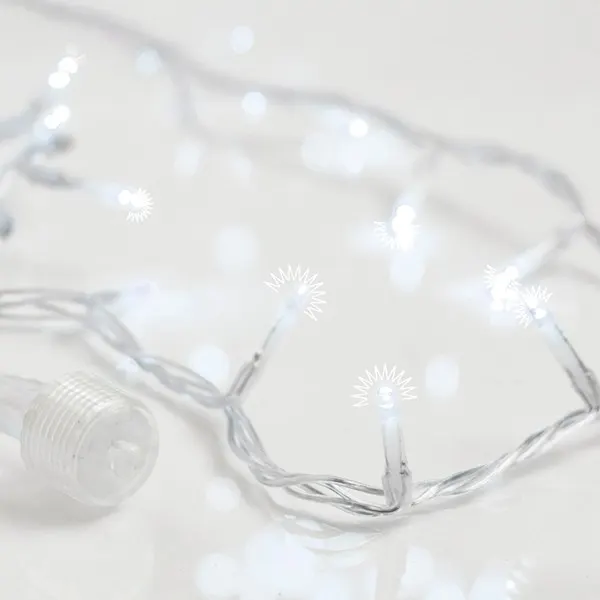 Λαμπάκι με LED FLASH με PVC Καλώδιο