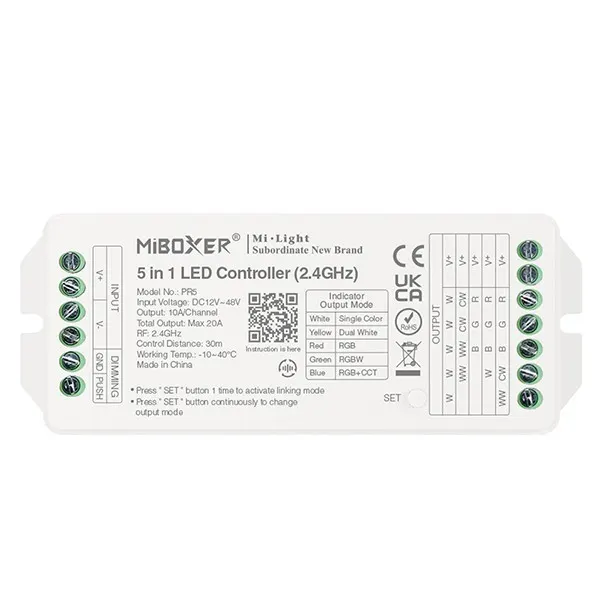 ΑΣΥΡΜΑΤΟ RF CONTROLLER RGBCCT 20A DC12V-48V