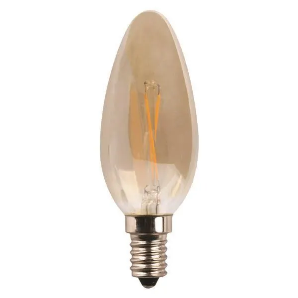 ΛΑΜΠΑ LED ΜΙΝΙΟΝ CROSSED FILAMENT 4.5W 480lm E14 2400K 220-240V GOLD DIMMABLE
