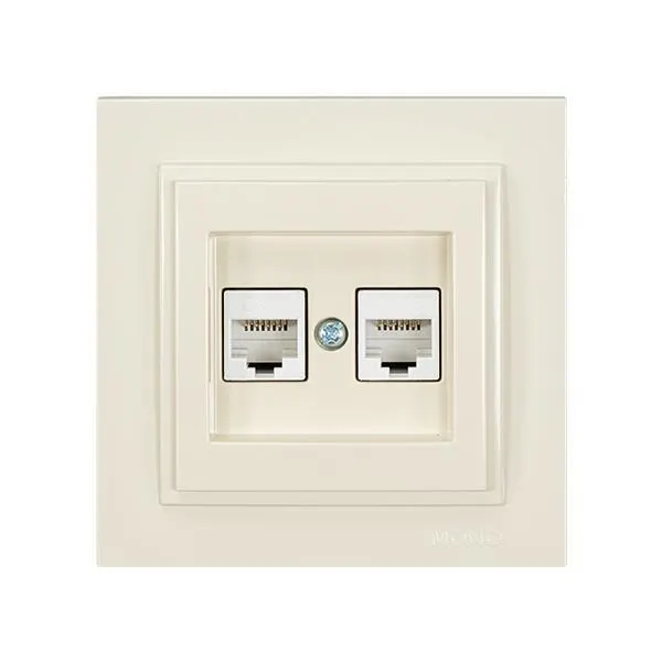 ΠΡΙΖΑ DATA CAT 6 RJ 45 ΔΙΠΛΗ ΜΠΕΖ
