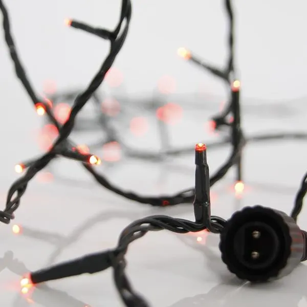 XMAS ΛΑΜΠΑΚΙ ΣΕΙΡΑ 100 LED 3mm 31V ΜΕΤΑΣΧΗΜΑΤΙΣΤΗ 4 ΕΠΕΚΤΑΣΕΙΣ ΕΩΣ 3 ΣΕΤ ΠΡΑΣΙΝΟ PVC ΚΑΛΩΔΙΟ ΚΟΚΚΙΝΟ LED ΑΝΑ 5cm ΠΑΡΟΧΗ 3m ΙΡ44