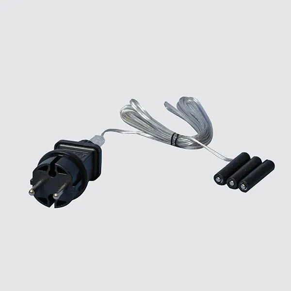 XMAS ΜΕΤΑΣΧΗΜΑΤΙΣΤΗ 4.5V ΓΙΑ ΚΟΥΤΙ ΜΠΑΤΑΡΙΑΣ 3AAA ΔΙΑΦΑΝΟ PVC ΚΑΛΩΔΙΟ ΠΑΡΟΧΗ 3m
