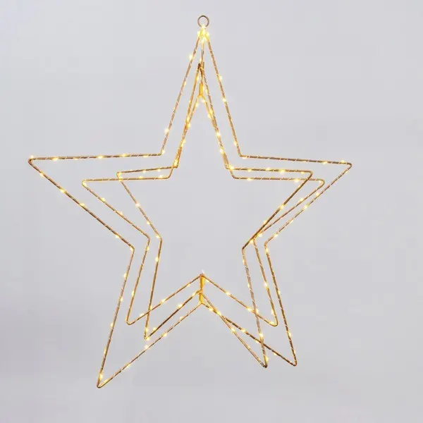XMAS ΦΩΤΙΖΟΜΕΝΟ ΤΡΙΠΛΟ ΑΣΤΕΡΙ 60cm 150 MINI LED 4.5V ΜΕΤΑΣΧΗΜΑΤΙΣΤΗ TIMER ΣΑΜΠΑΝΙ ΜΕΤΑΛΛΙΚΟΣ ΣΚΕΛΕΤΟΣ ΑΣΗΜΙ ΧΑΛKINO KAΛΩΔIO ΘΕΡΜΟ ΛΕΥΚΟ LED & ΘΕΡΜΟ ΛΕΥΚΟ FLASH LED ΠΑΡΟΧΗ 3m IP44