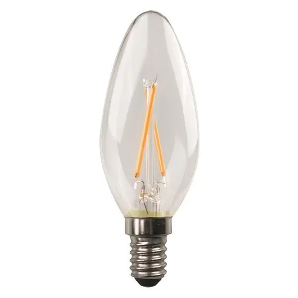ΛΑΜΠΑ LED ΚΕΡΙ CROSSED FILAMENT 2.2W 250lm E14 4000K 220-240V