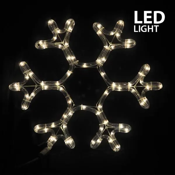 XMAS ΧΙΟΝΟΝΙΦΑΔΑ ΦΩΤΟΣΩΛΗΝΑΣ LED 3m ΜΟΝΟΚΑΝΑΛΟΣ ΘΕΡΜΟ ΛΕΥΚO & ΛΕΥΚΟ FLASH 38x36cm IP44
