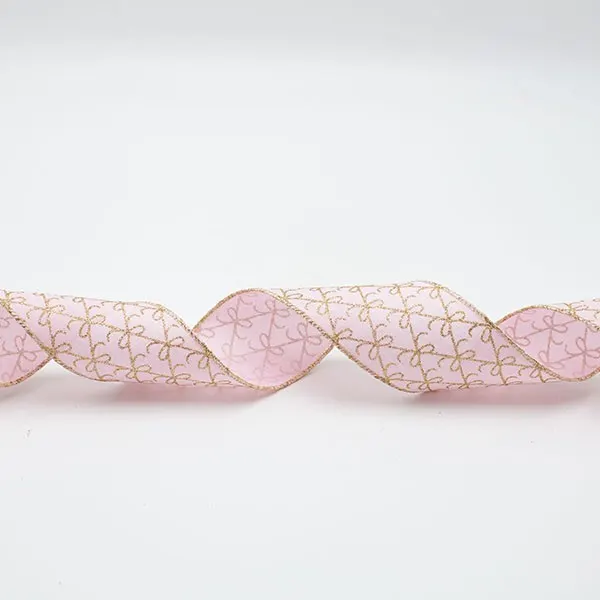 ΚΟΡΔΕΛΑ ΡΟΖ ΜΕ ΣΑΜΠΑΝΙ ΦΙΟΓΚΑΚΙΑ, 914x6.3cm