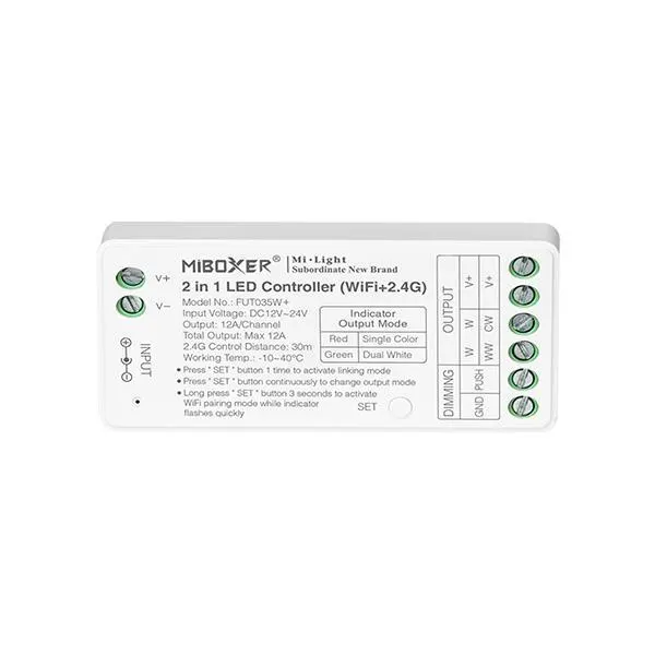 ΑΣΥΡΜΑΤΟ RF Wifi CONTROLLER DIMMER 12A DC 12V/144W 24V/288W