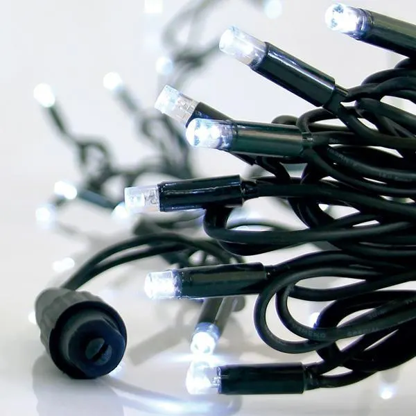 XMAS ΛΑΜΠΑΚΙ ΣΕΙΡΑ 100 LED 5mm ΜΕ ΚΑΛΥΜΜΑ 230V 2 ΕΠΕΚΤΑΣΕΙΣ ΕΩΣ 9 ΠΡΑΣΙΝΟ ΚΑΟΥΤΣΟΥΚ ΚΑΛΩΔΙΟ ΛΕΥΚΟ LED ANA 10cm ΙΡ65 (ΧΩΡΙΣ ΠΑΡΟΧΗΣ)