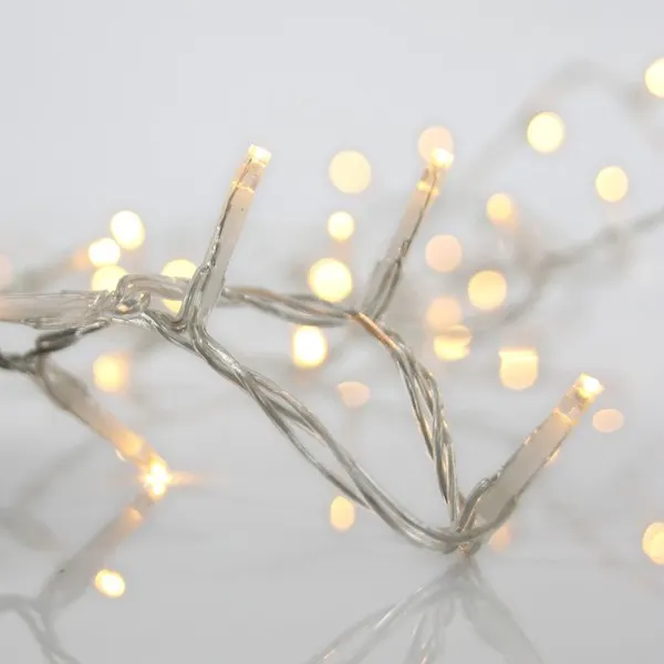 XMAS ΛΑΜΠΑΚΙ ΒΡΟΧΗ 100 LED 3mm 31V ΜΕΤΑΣΧΗΜΑΤΙΣΤΗ 4 ΕΠΕΚΤΑΣΕΙΣ ΕΩΣ 3 ΣΕΤ ΔΙΑΦΑΝΟ PVC ΚΑΛΩΔΙΟ ΘΕΡΜΟ ΛΕΥΚΟ LED (H60 x W180cm 3/7/4/6) ΠΑΡΟΧΗ 3m ΙΡ44