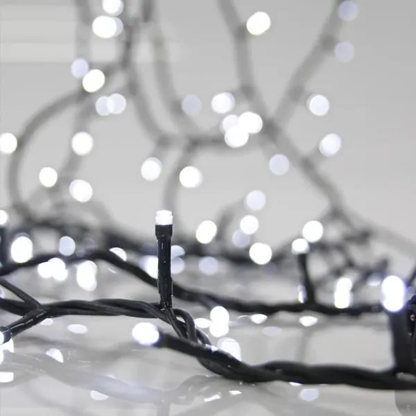 ΣΕΙΡΑ, 1200 LED 3mm, 31V ΜΕΤΑΣΧΗΜΑΤΙΣΤΗ, ΣΤΑΘΕΡΟ, ΠΡΑΣΙΝΟ PVC ΚΑΛΩΔΙΟ, ΛΕΥΚΟ LED ΑΝΑ 5cm, ΠΡΟΕΚΤΑΣΗ ΠΑΡΟΧΗΣ 3m, ΙΡ44