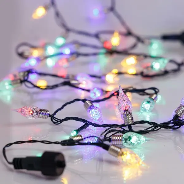 XMAS ΛΑΜΠΑΚΙ ΣΕΙΡΑ 200 LED 5mm VINTAGE ΔΙΑΚΟΣΜΗΤΙΚΟ 1.2mm 31V ΜΕΤΑΣΧΗΜΑΤΙΣΤΗ 4 ΕΠΕΚΤΑΣΕΙΣ ΕΩΣ 3 ΣΕΤ ΠΡΑΣΙΝΟ PVC ΚΑΛΩΔΙΟ ΧΡΩΜΑΤΙΣΤΟ LED ΑΝΑ 5cm ΠΑΡΟΧΗ 3m IP44