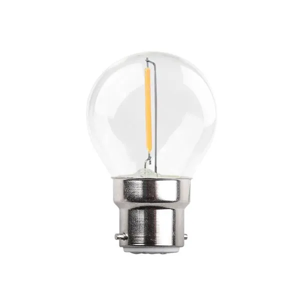 ΛΑΜΠΑ LED ΣΦΑΙΡΙΚΗ FILAMENT 1W 90lm B22 3000K 220-240V