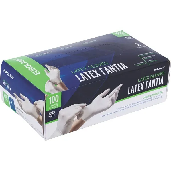 ΓΑΝΤΙΑ LATEX ΜΙΑΣ ΧΡΗΣΗΣ ΧΩΡΙΣ ΠΟΥΔΡΑ ΜΕΓΕΘΟΣ SMALL 100ΤΕΜ