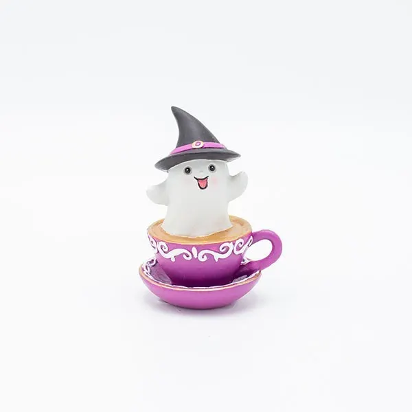 ΦΑΝΤΑΣΜΑΤΑΚΙ ΣΕ ΜΩΒ ΦΛΥΤΖΑΝΑΚΙ, HALLOWEEN, 7.6x6x10.3cm