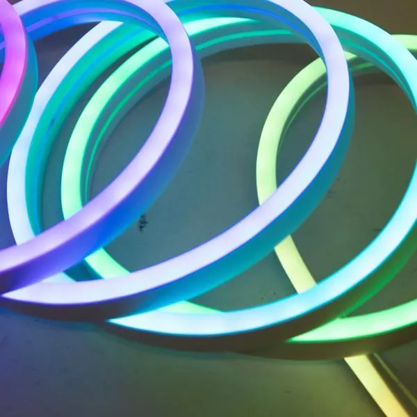 XMAS NEON FLEX PIXEL ΦΩΤΟΣΩΛΗΝΑ 24V LED 3m ΜΕΤΑΣΧΗΜΑΤΙΣΤΗ ΠΡΟΓΡΑΜΜΑ ΤΗΛΕΧΕΙΡΙΣΤΗΡΙΟ RGBCCT LED 10τμχ CLIPS IP44
