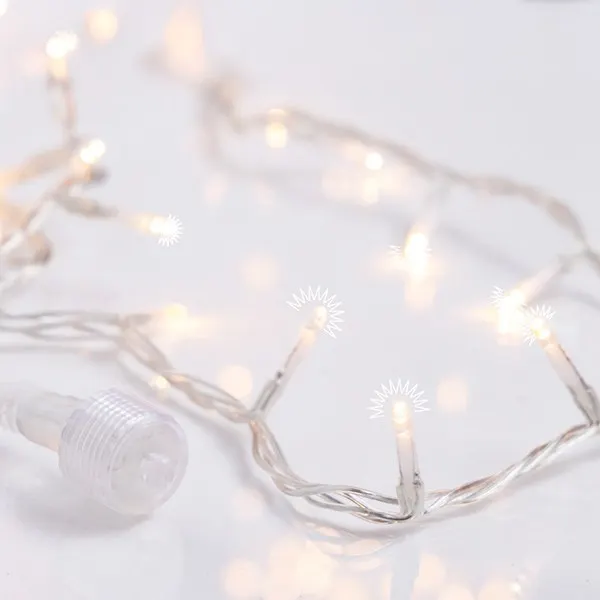 XMAS ΛΑΜΠΑΚΙ ΣΕΙΡΑ 300 FLASH LED 5mm 31V ΜΕΤΑΣΧΗΜΑΤΙΣΤΗ 4 ΕΠΕΚΤΑΣΕΙΣ ΕΩΣ 3 ΣΕΤ ΔΙΑΦΑΝΟ PVC ΚΑΛΩΔΙΟ ΘΕΡΜΟ ΛΕΥΚΟ LED ANA 10cm ΠΑΡΟΧΗ 3m ΙΡ44
