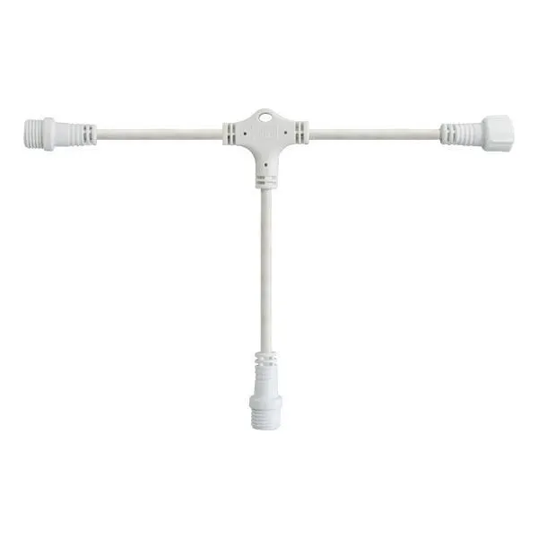 DIY, ΛΕΥΚΟ ΚΑΟΥΤΣΟΥΚ ΚΑΛΩΔΙΟ ΤΥΠΟΥ ΤΑΦ, 3 ΚΟΝΕΚΤΟΡΕΣ, 10cm, IP65