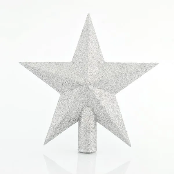 ΚΟΡΥΦΗ ΔΕΝΤΡΟΥ ΑΣΤΕΡΙ ΠΛΑΣΤΙΚΟ, ΑΣΗΜΙ ΜΕ GLITTER, 20,5cm