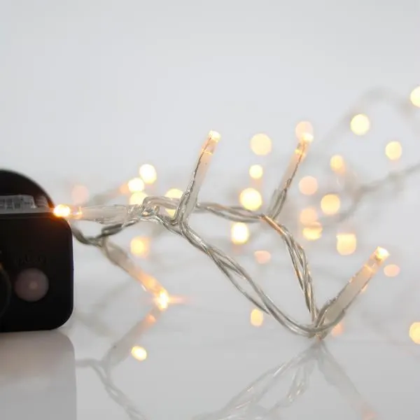 XMAS ΛΑΜΠΑΚΙ ΣΕΙΡΑ 100 LED 3mm 31V ΜΕΤΑΣΧΗΜΑΤΙΣΤΗ ΜΕ 8 ΠΡΟΓΡΑΜΜΑΤΑ & ΜΝΗΜΗ ΔΙΑΦΑΝΟ PVC ΚΑΛΩΔΙΟ ΘΕΡΜΟ ΛΕΥΚΟ LED ΑΝΑ 5cm ΠΑΡΟΧΗ 3m ΙΡ44