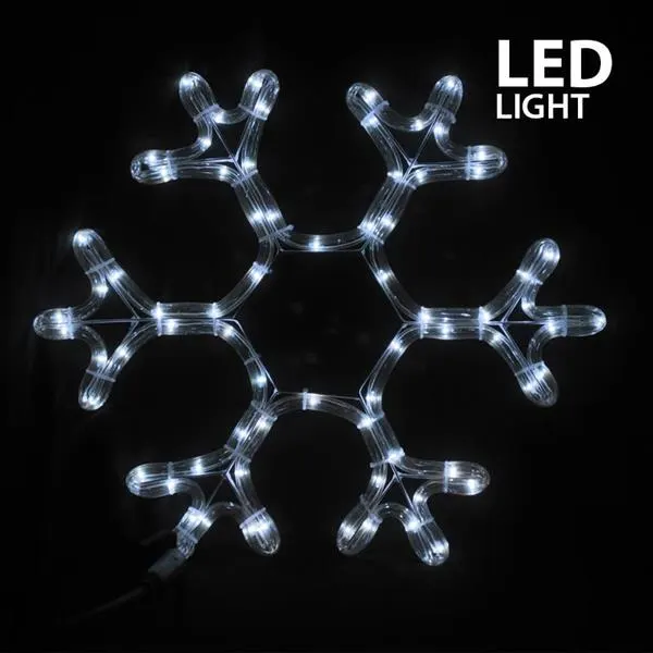 XMAS ΧΙΟΝΟΝΙΦΑΔΑ ΦΩΤΟΣΩΛΗΝΑΣ LED 3m ΜΟΝΟΚΑΝΑΛΟΣ ΛΕΥΚΟ & ΛΕΥΚΟ FLASH 38x36cm IP44