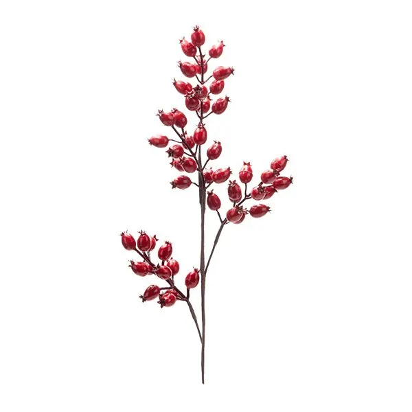 ΚΛΑΔΙ ΜΕ BERRIES ΚΟΚΚΙΝΑ ΜΕΤΑΛΛΙΖΕ 58cm