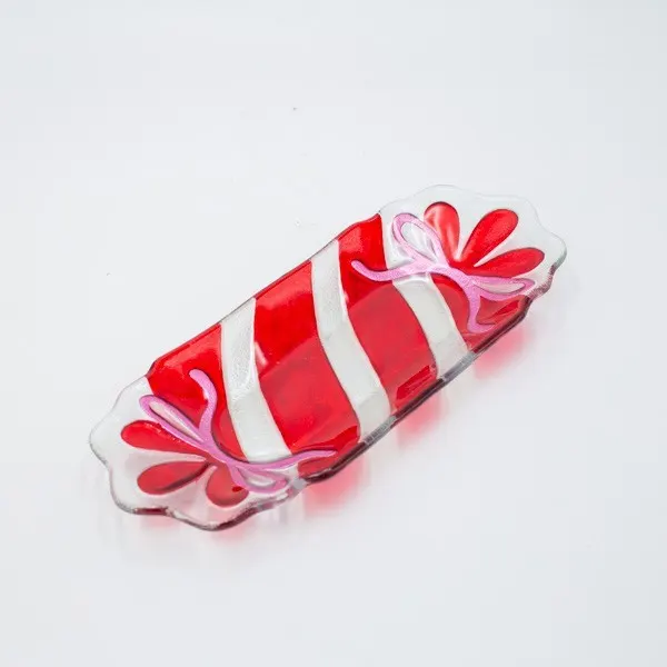 ΓΥΑΛΙΝΗ ΠΙΑΤΕΛΑ CANDY ΟΡΘΟΓΩΝΙΑ 12x31cm