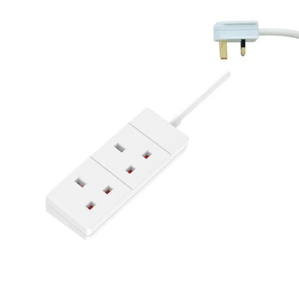 ΠΟΛΥΠΡΙΖΟ 2 ΘΕΣΕΩΝ UK ΜΕ ΚΑΛΩΔΙΟ 3m 3X1,25mm ΜΕ ΠΡΟΣΤΑΣΙΑ ΕΠΑΦΩΝ