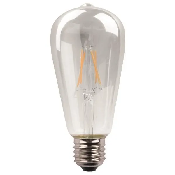 ΛΑΜΠΑ LED ST64 CROSSED FILAMENT 11W 1600lm E27 6500K 220-240V DIMMABLE CLEAR