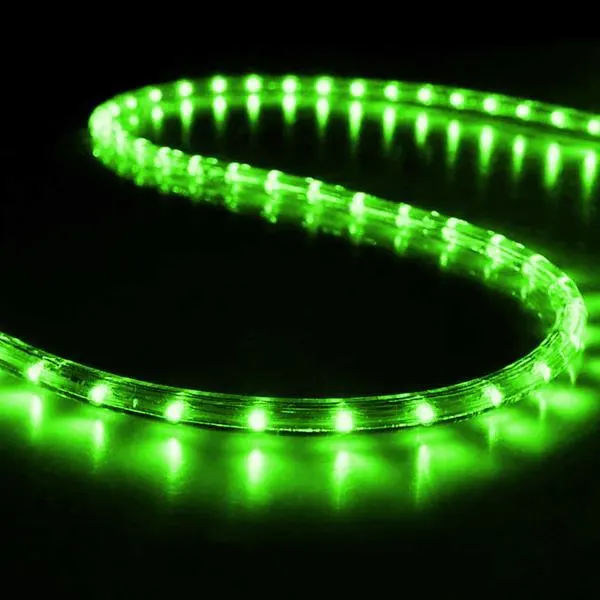 XMAS ΦΩΤΟΣΩΛΗΝΑΣ 230V LED 50m ΜΟΝΟΚΑΝΑΛΟΣ ΠΡΟΣΤΑΣΙΑ UV ΔΙΑΦΑΝΟΣ ΣΩΛΗΝΑΣ 13mm ΠΡΑΣΙΝΟ 36 LED/m ΚΟΠΗ/1m 3 ΣΕΤ ΕΞΑΡΤΗΜΑΤΑ IP65