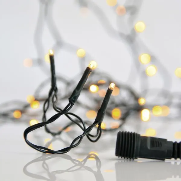 XMAS ΛΑΜΠΑΚΙ ΣΕΙΡΑ 300 LED 3mm 31V ΜΕΤΑΣΧΗΜΑΤΙΣΤΗ 4 ΕΠΕΚΤΑΣΕΙΣ ΕΩΣ 3 ΣΕΤ ΠΡΑΣΙΝΟ PVC ΚΑΛΩΔΙΟ ΘΕΡΜΟ ΛΕΥΚΟ LED ΑΝΑ 5cm ΠΑΡΟΧΗ 3m ΙΡ44
