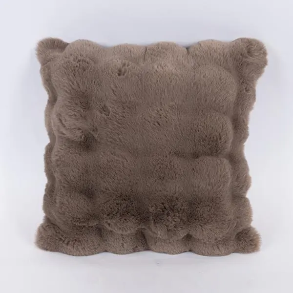 ΜΑΞΙΛΑΡΙ ΓΚΡΙ ΚΑΦΕ ΓΟΥΝΙΝΟ ΜΕ ΚΥΨΕΛΕΣ 45x45cm