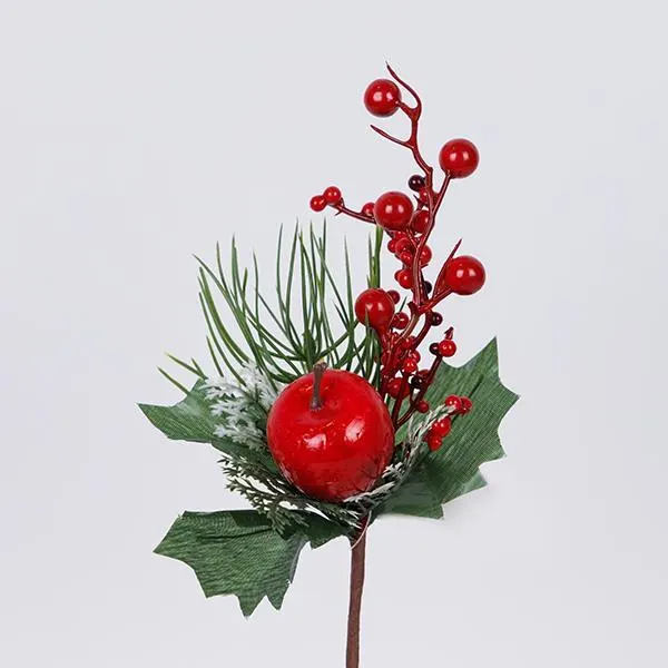 ΚΛΑΔΙ ΜΕ BERRIES ΚΟΚΚΙΝΑ ΚΑΙ ΜΗΛΟ 26cm