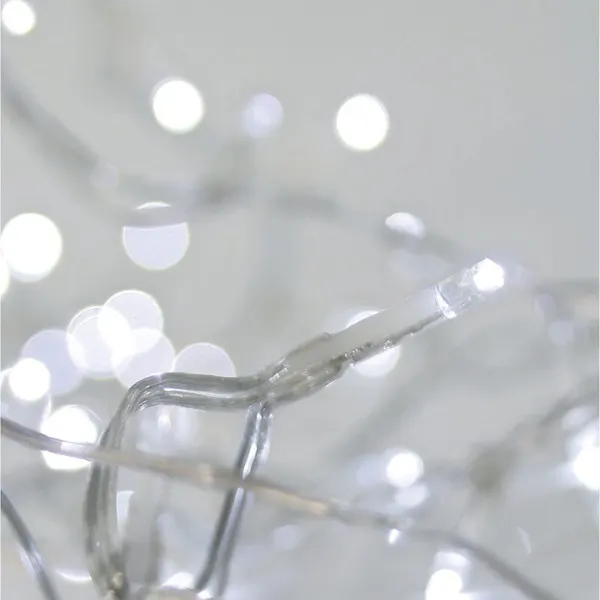 XMAS ΛΑΜΠΑΚΙ ΒΡΟΧΗ 288 LED 3mm 36V ΜΕΤΑΣΧΗΜΑΤΙΣΤΗ 4 ΕΠΕΚΤΑΣΕΙΣ ΕΩΣ 3 ΣΕΤ ΔΙΑΦΑΝΟ PVC ΚΑΛΩΔΙΟ ΛΕΥΚΟ LED (H60 x W600cm 5/7/5/7) ΠΑΡΟΧΗ 3m ΙΡ44