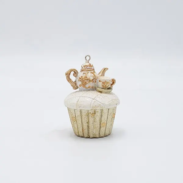 ΣΤΟΛΙΔΙ ΠΟΛΥΡΕΖΙΝ CUPCAKE ΜΕ ΤΣΑΓΙΕΡΑ ΣΑΜΠΑΝΙ  5x7cm