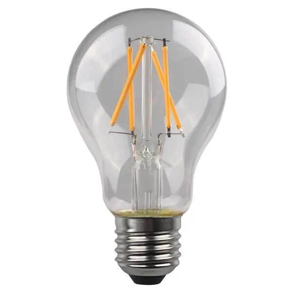 ΛΑΜΠΑ LED ΚΟΙΝΗ CROSSED FILAMENT 4.2W 480lm E27 2700K 220-240V CLEAR