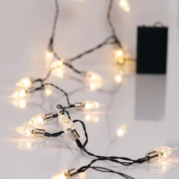XMAS ΛΑΜΠΑΚΙ ΣΕΙΡΑ 20 LED 5mm ΔΙΑΚΟΣΜΗΤΙΚΟ VINTAGE 1.2mm ΜΠΑΤΑΡΙΑΣ 3ΑΑ ΜΕ ΧΡΟΝΟΔΙΑΚΟΠΤΗ ΠΡΑΣΙΝΟ PVC ΚΑΛΩΔΙΟ ΘΕΡΜΟ ΛΕΥΚΟ LED ANA 10cm ΠΑΡΟΧΗ 30cm IP20