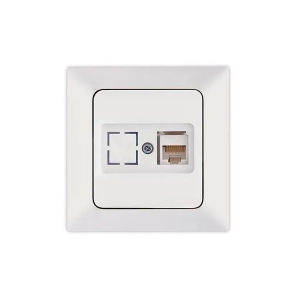ΠΡΙΖΑ DATA CAT 6 RJ 45 MONH ΛΕΥΚΗ