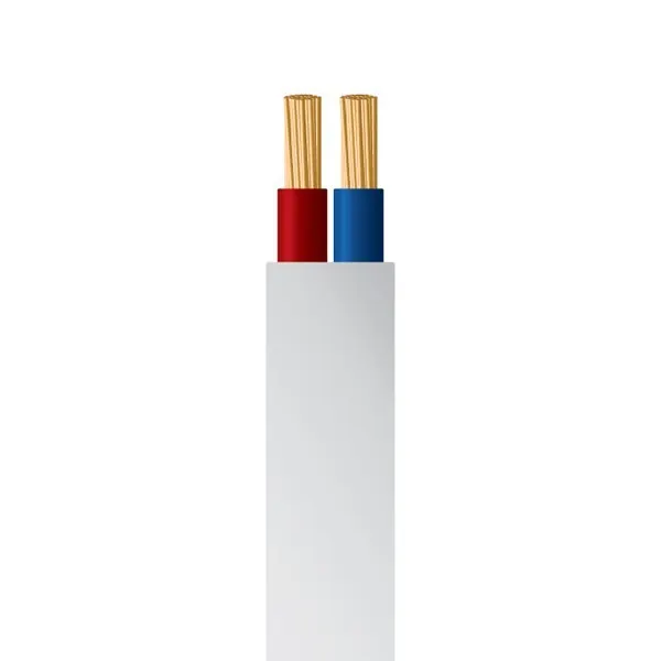 ΚΑΛΩΔΙΟ ΕΥΚΑΜΠΤΟ ΟΒΑΛ H03VVH2-F 2X0,75mm² ΛΕΥΚΟ (100m/Roll)