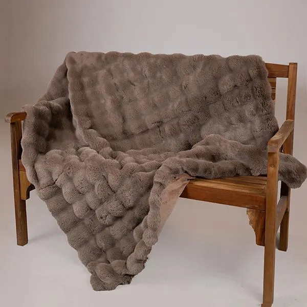 ΚΟΥΒΕΡΤΑ ΚΑΦΕ ΓΚΡΙ ΓΟΥΝΙΝΗ 140x160cm