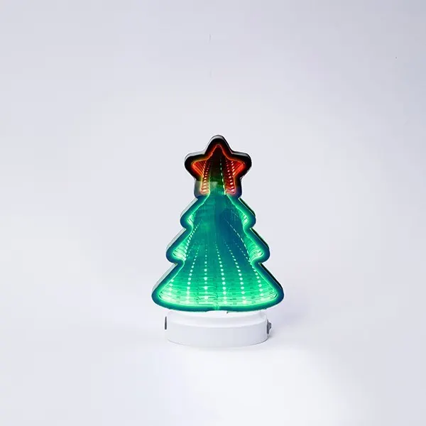 XMAS ΚΑΘΡΕΦΤΗΣ ΔΕΝΤΡΟ ΜΕ ΑΣΤΕΡΙ ΜΕ 35 LED ΜΠΑΤΑΡΙΑΣ 3AA ΠΡΑΣΙΝΟ & ΚΟΚΚΙΝΟ LED 20x12.5cm IP20