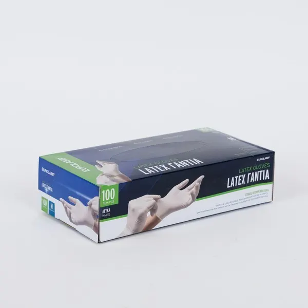 ΓΑΝΤΙΑ LATEX ΜΙΑΣ ΧΡΗΣΗΣ ΧΩΡΙΣ ΠΟΥΔΡΑ ΜΕΓΕΘΟΣ MEDIUM 100ΤΕΜ
