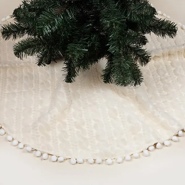 ΠΟΔΙΑ ΔΕΝΤΡΟΥ, ΛΕΥΚΗ, ΜΕ POM POM, 114cm