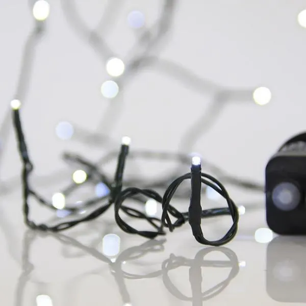 XMAS ΛΑΜΠΑΚΙ ΣΕΙΡΑ 180 LED 3mm 31V ΜΕΤΑΣΧΗΜΑΤΙΣΤΗ ΜΕ 8 ΠΡΟΓΡΑΜΜΑΤΑ ΠΡΑΣΙΝΟ PVC ΚΑΛΩΔΙΟ ΛΕΥΚΟ LED ΑΝΑ 5cm ΠΑΡΟΧΗ 3m ΙΡ44
