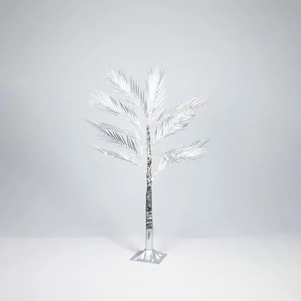 XMAS ΦΩΤΙΖΟΜΕΝΟ ΔΕΝΤΡΟ ΦΤΕΡΗ ΑΣΗΜΙ 120cm ΜΕΤΑΣΧΗΜΑΤΙΣΤΗ 80 MINI LED ΘΕΡΜΑ ΛΕΥΚΑ ΠΑΡΟΧΗ 3m IP44