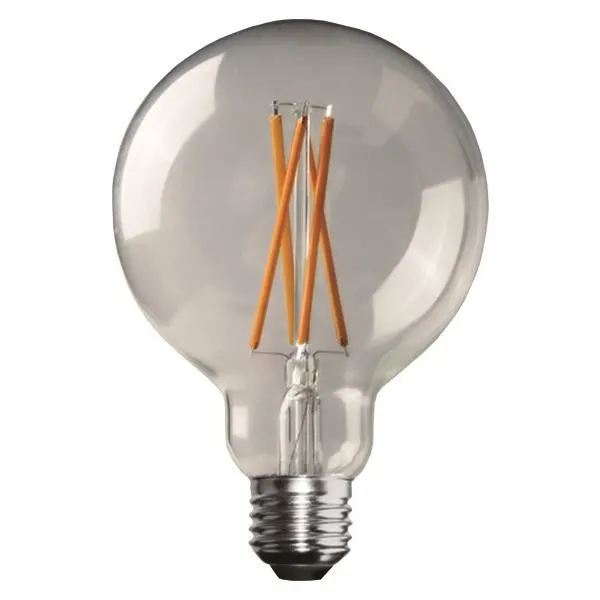 ΛΑΜΠΑ LED ΓΛΟΜΠΟΣ G95 CROSSED FILAMENT 11W 1600lm Ε27 4000K 220-240V DIMMABLE CLEAR